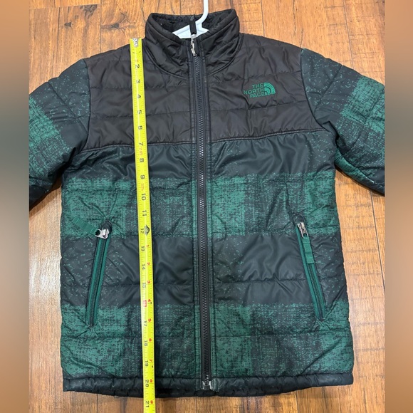 The North Face Reversible Mount Chimborazo Jacket Boys Small 7/8 Green Black - Picture 5 of 12